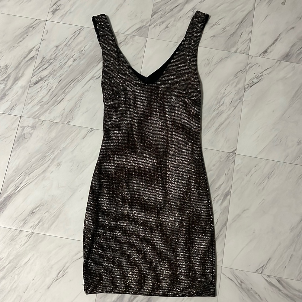 Black mini dress